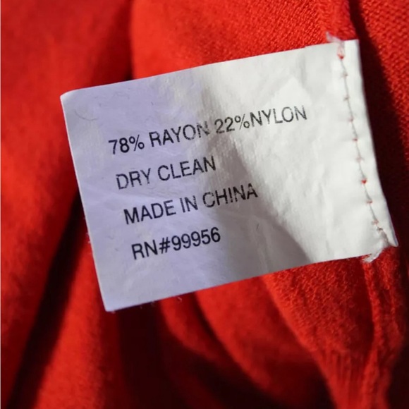 Shoshanna Womens Graphic Buttoned V-Neck Long Sleeve Cardigan Red Size 6 - Picture 5 of 5